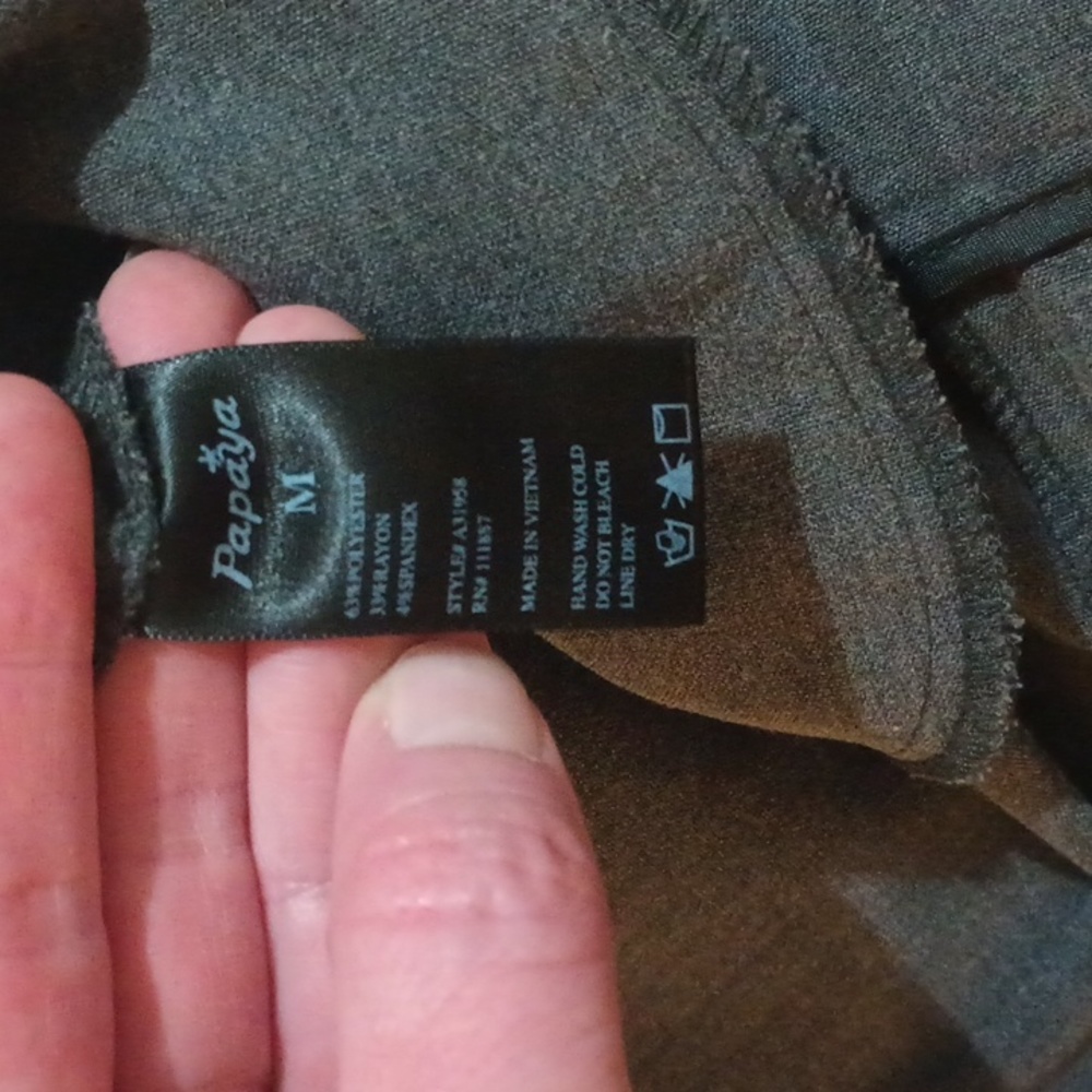 Papaya Women's Gray Dress Pant Sz. MD LONG - Picture 4 of 13